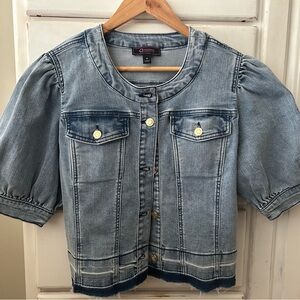 Christian Siriano Light Blue Denim Jacket